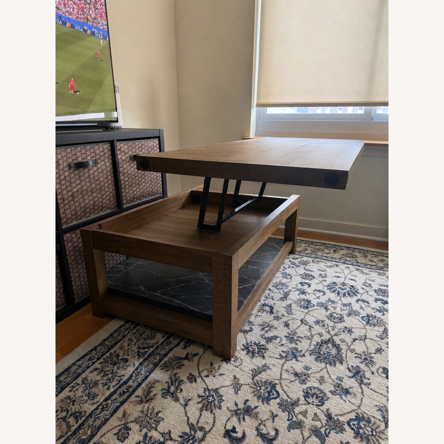 Sonoma Natural Lift-Top Storage Coffee Table - image-2
