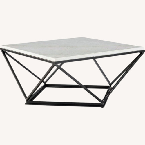 Used Elements Fine Home Furnishings White Coffee Table for sale on AptDeco