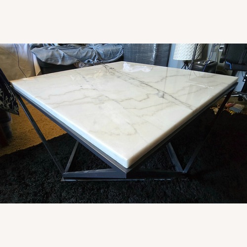 Used Elements Fine Home Furnishings White Coffee Table for sale on AptDeco