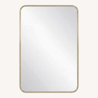 Gold-Framed Wall Mirror