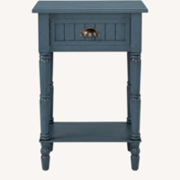 Green Wood Nightstand