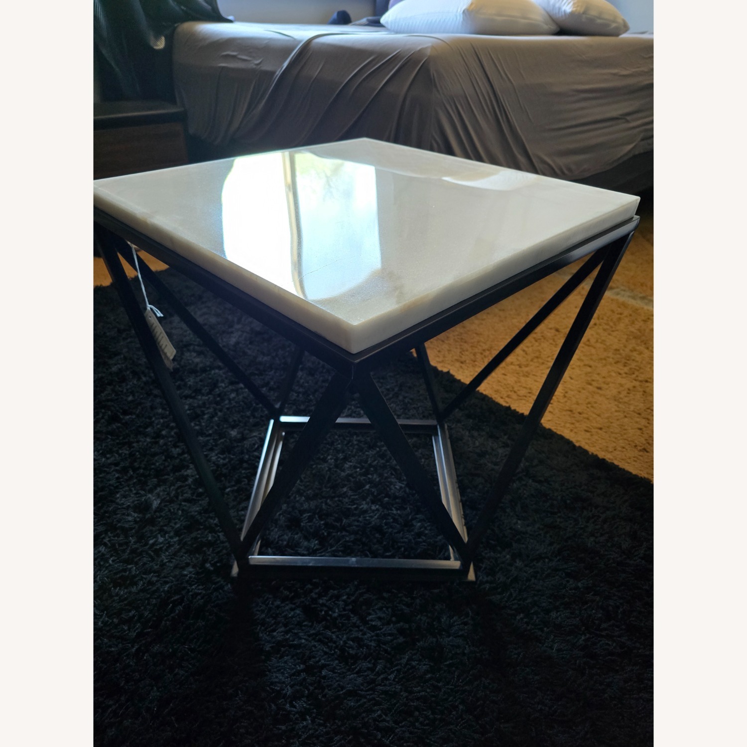 Elements Fine Home Furnishings White Side Table - image-1