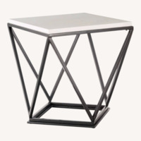 Elements Fine Home Furnishings White Side Table