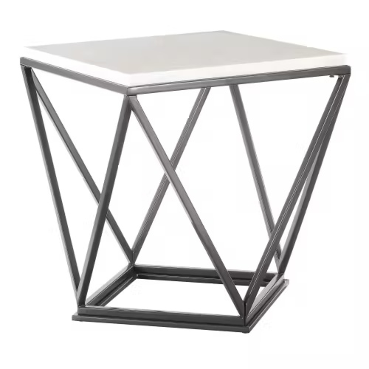 Elements Fine Home Furnishings White Side Table - image-5