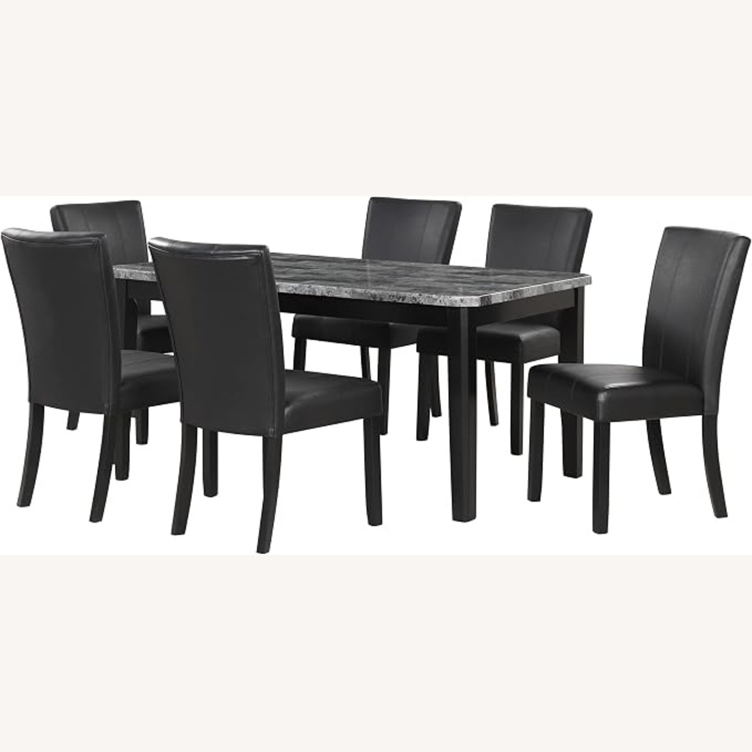 Dark Gray Wood Dining Set - image-13