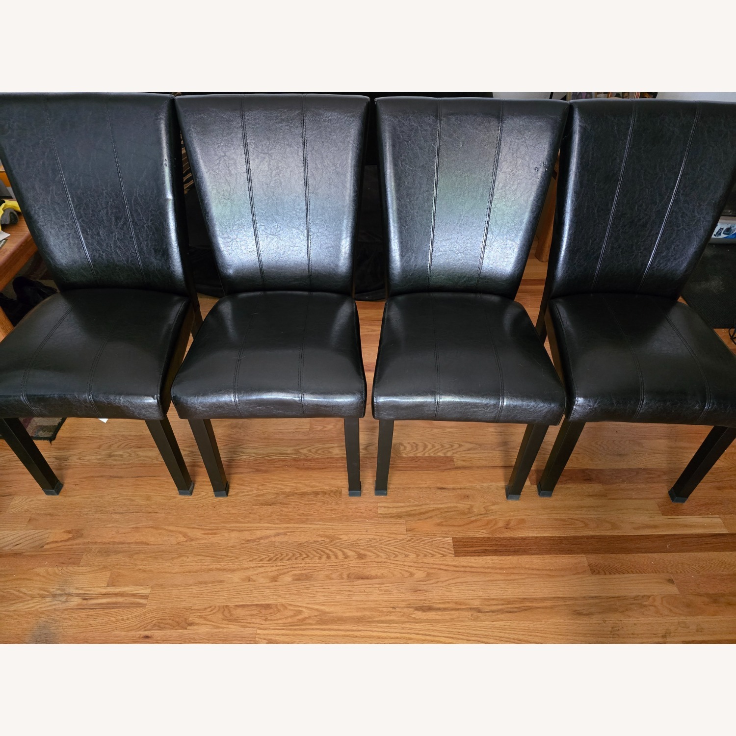 Dark Gray Wood Dining Set - image-8