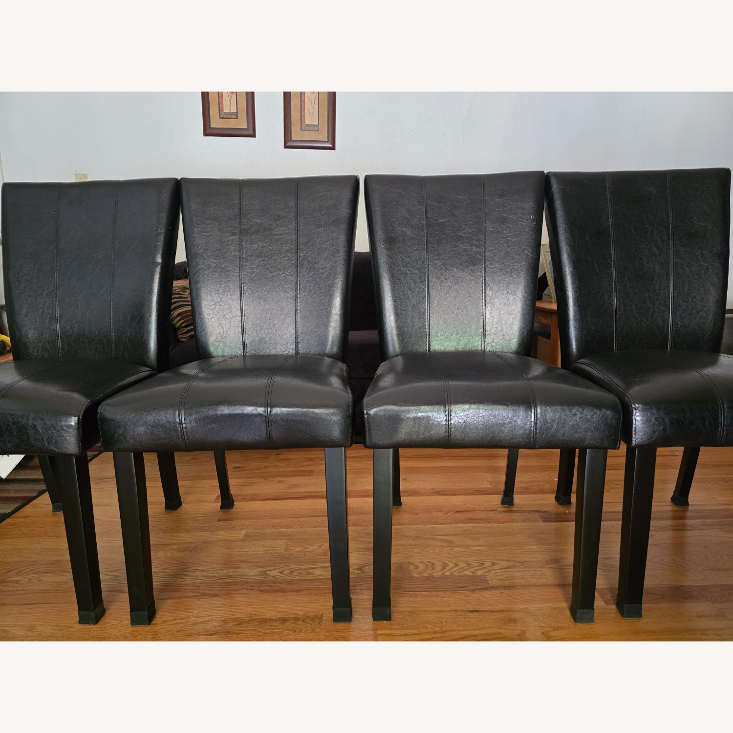 Dark Gray Wood Dining Set - image-7