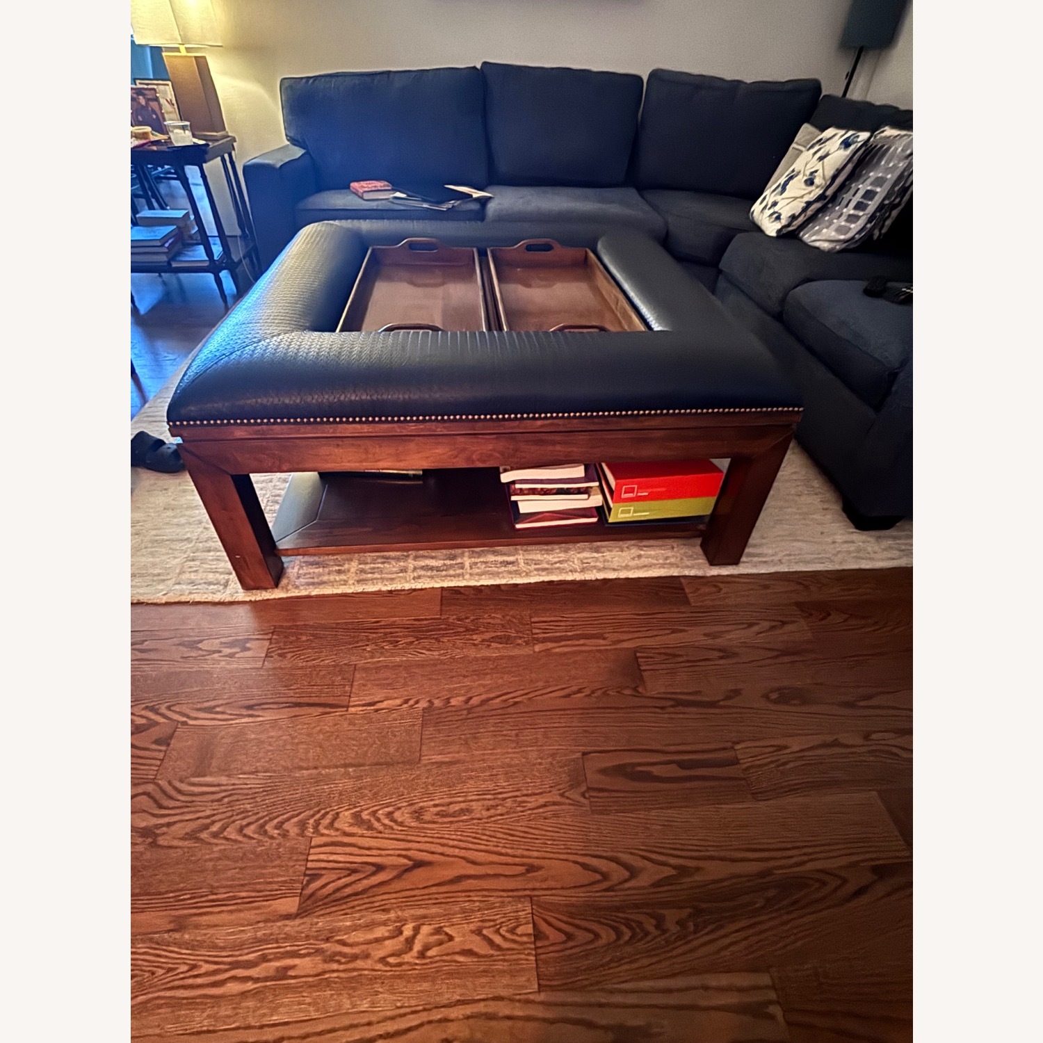 Two Tier Entertaining Table with Trays - image-2