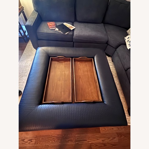 Used Two Tier Entertaining Table with Trays for sale on AptDeco
