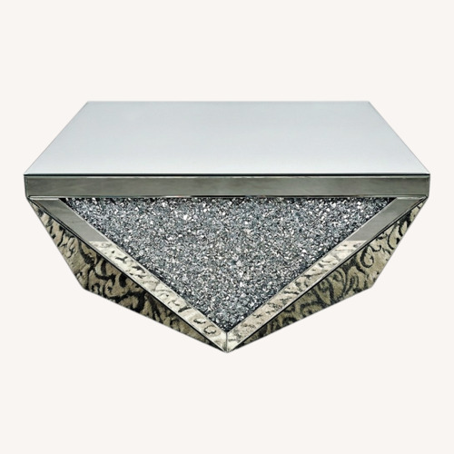 Used Vintage/Antique Silver Glass Coffee Table for sale on AptDeco