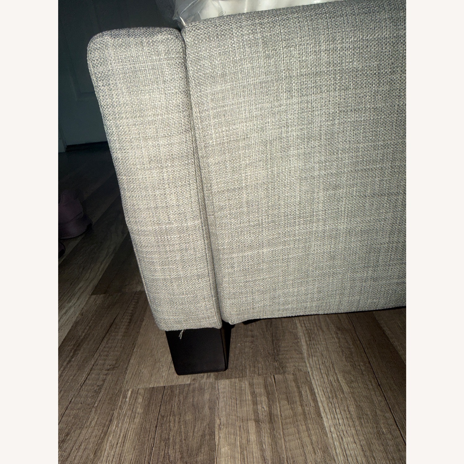 Monroe II Upholstered Grey Bed Frame - image-2