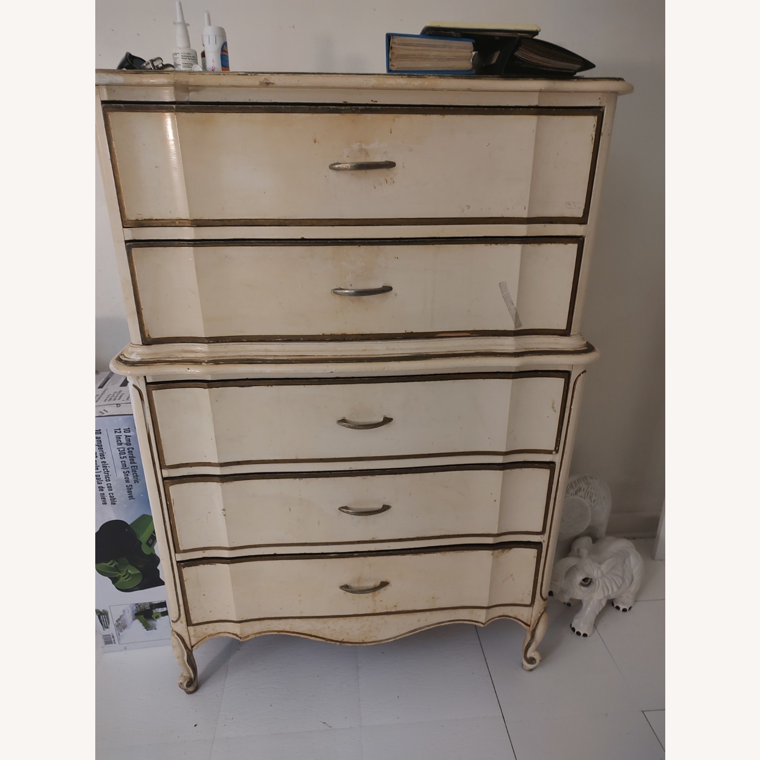 Dixie French Provincial Chest-on-Chest Highboy - image-1