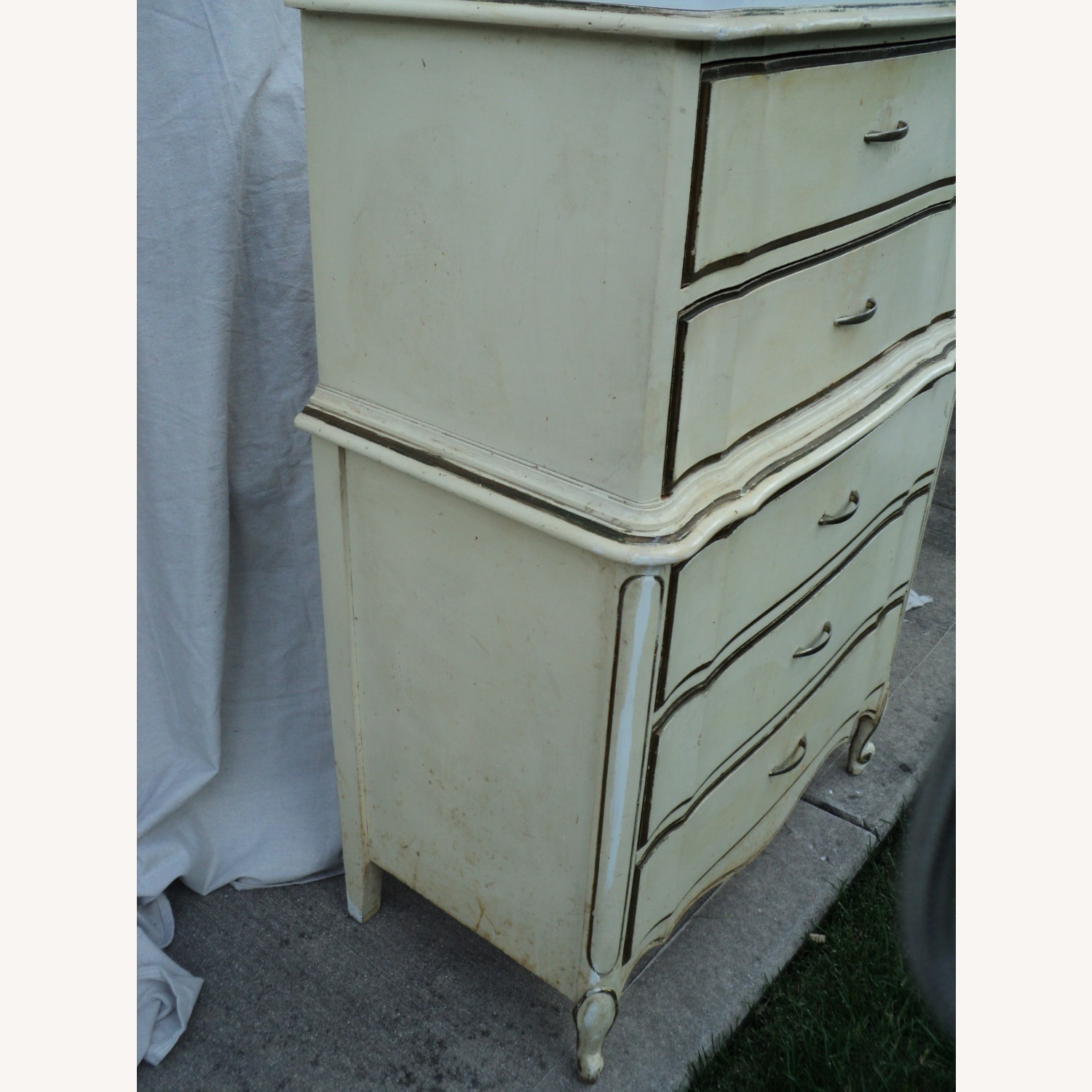 Dixie French Provincial Chest-on-Chest Highboy - image-3