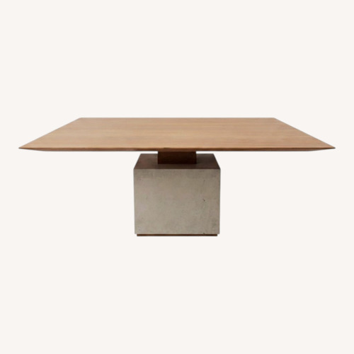 Used "Lastro" Light Brown Wood Veneer Dining Table for sale on AptDeco