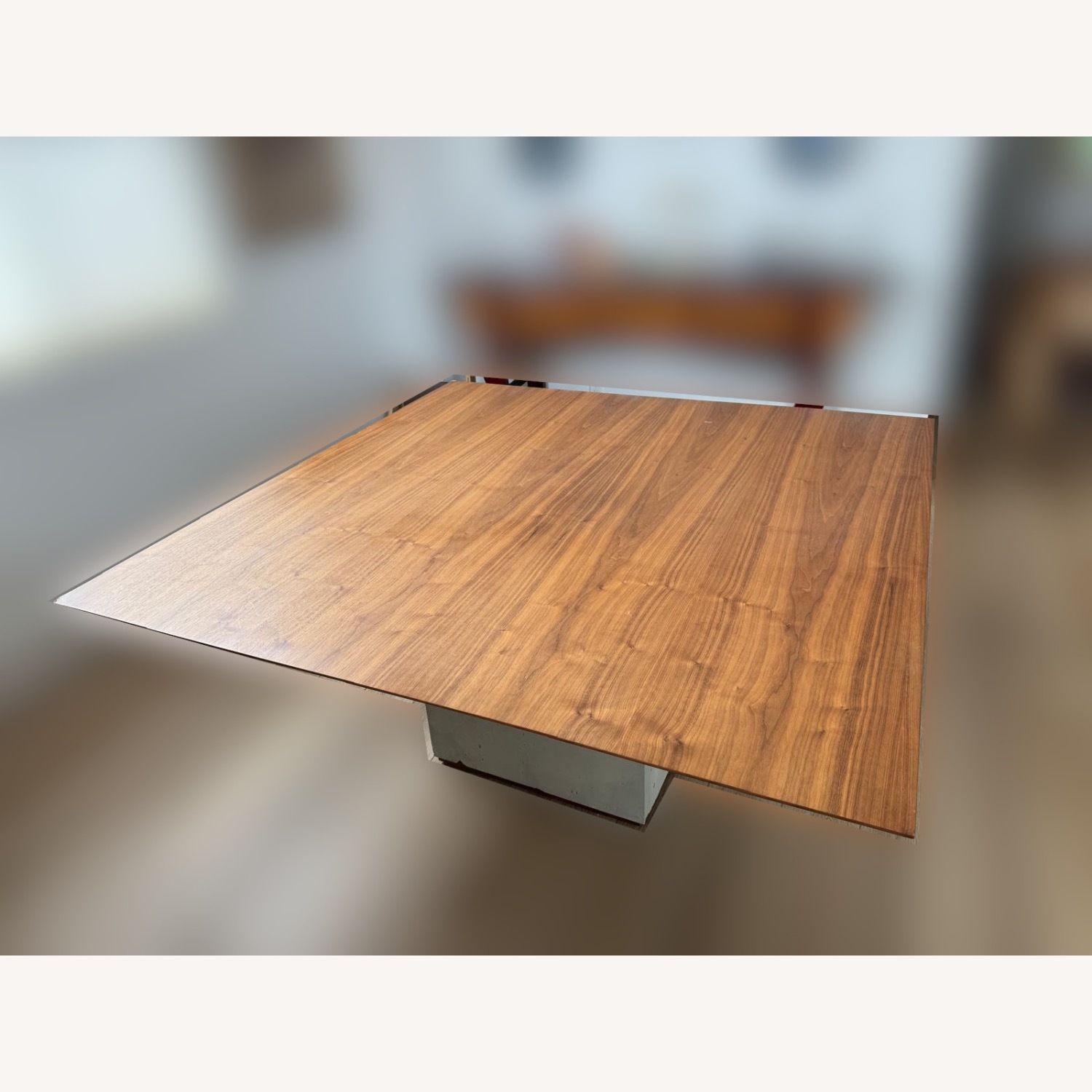 "Lastro" Light Brown Wood Veneer Dining Table - image-1