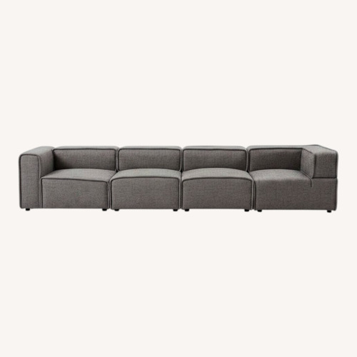 Used Article Quadra Dark Gray Fabric 3+ Piece Sectional for sale on AptDeco