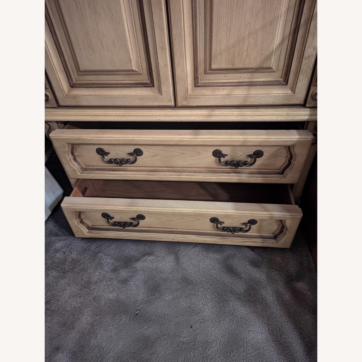 Vintage/Antique Finds Natural Wood Armoire - image-5