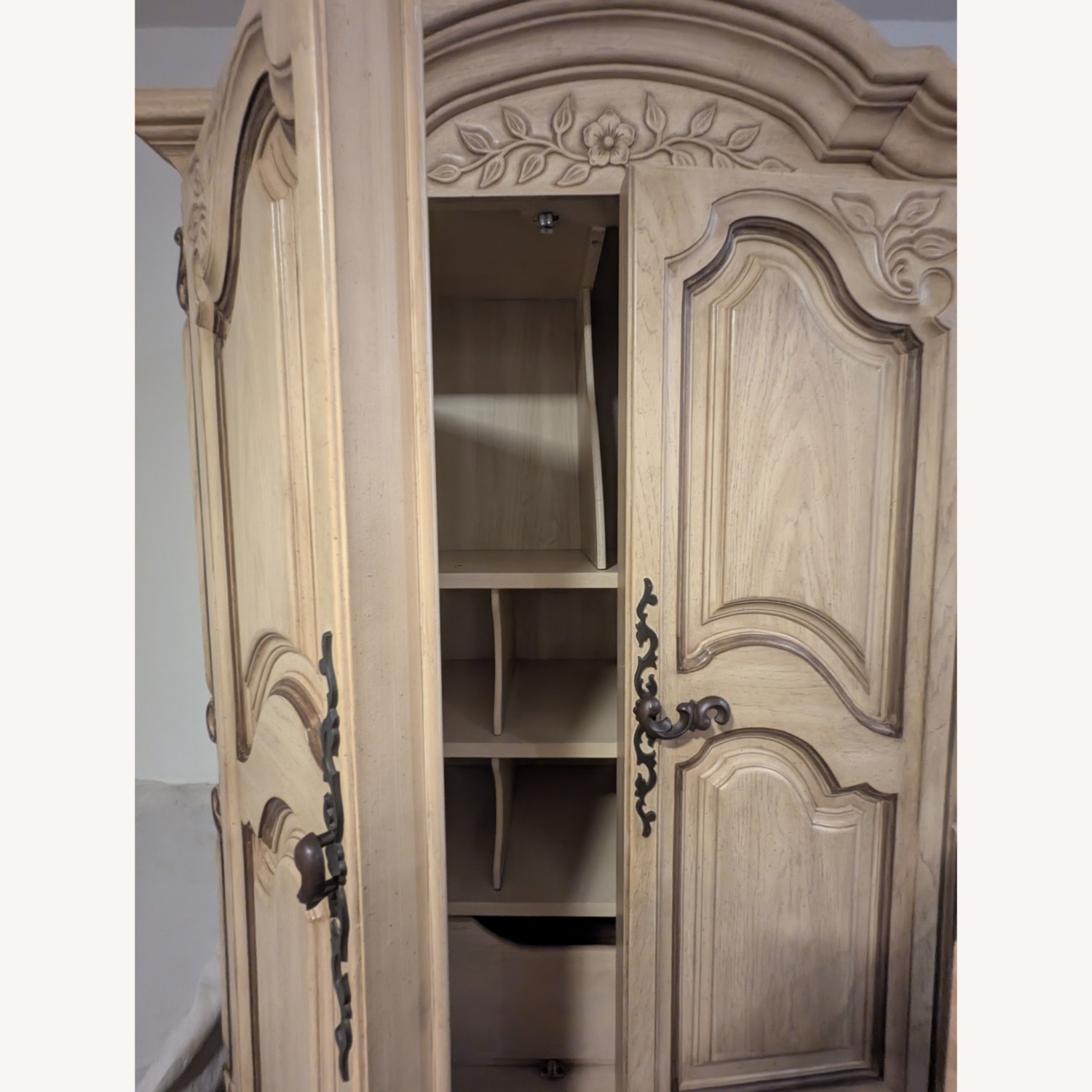 Vintage/Antique Finds Natural Wood Armoire - image-2