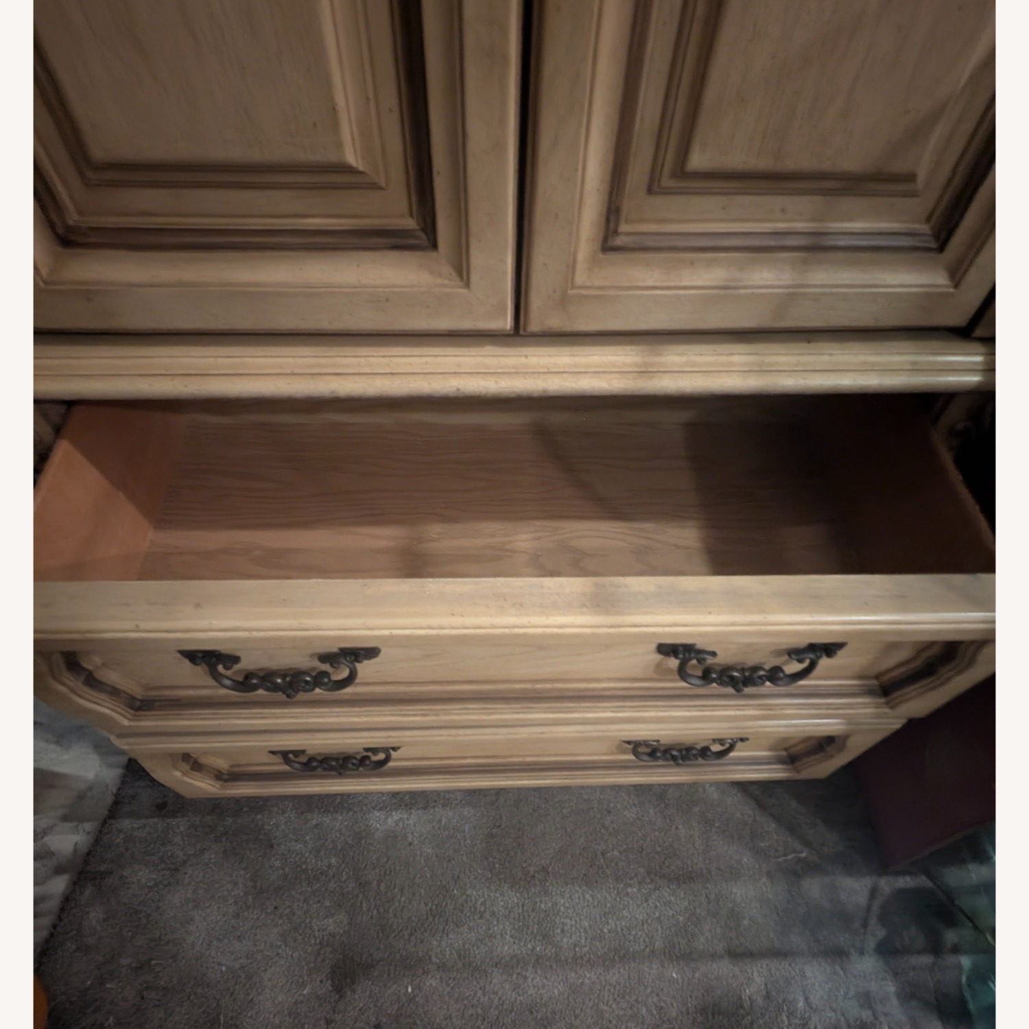 Vintage/Antique Finds Natural Wood Armoire - image-7