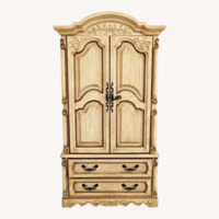 Vintage/Antique Finds Natural Wood Armoire