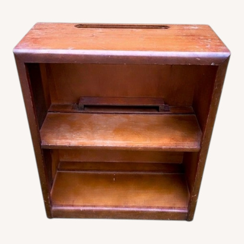 Used Vintage/Antique Dark Brown Wood Bookcase for sale on AptDeco