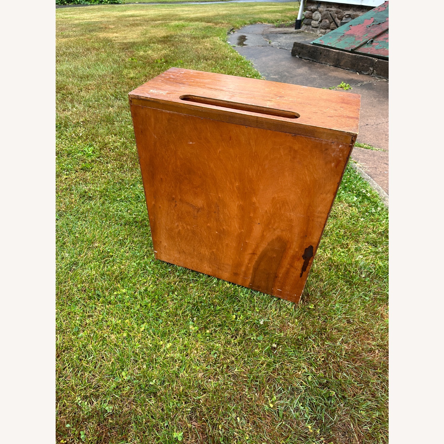 Vintage/Antique Dark Brown Wood Bookcase - image-10