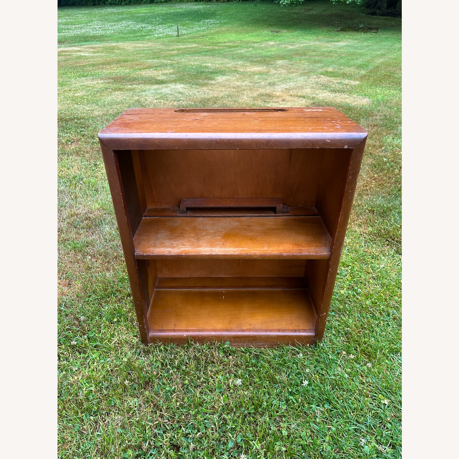 Vintage/Antique Dark Brown Wood Bookcase - image-6