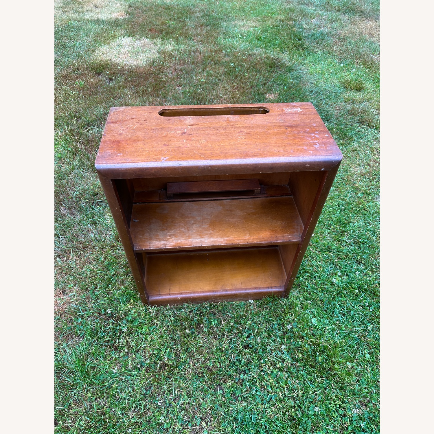 Vintage/Antique Dark Brown Wood Bookcase - image-5