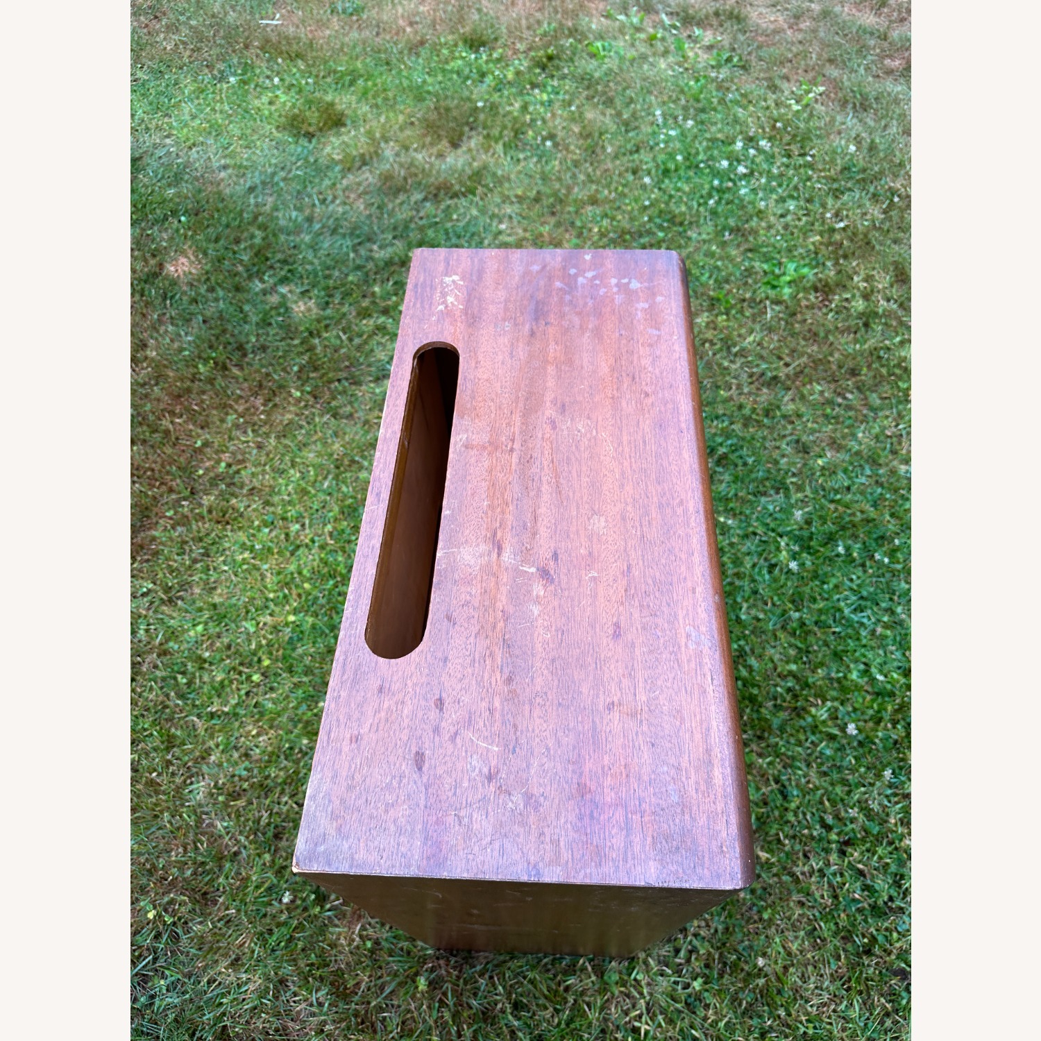 Vintage/Antique Dark Brown Wood Bookcase - image-9