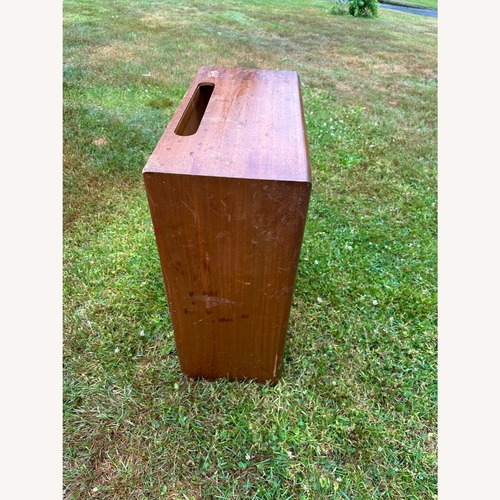 Used Vintage/Antique Dark Brown Wood Bookcase for sale on AptDeco