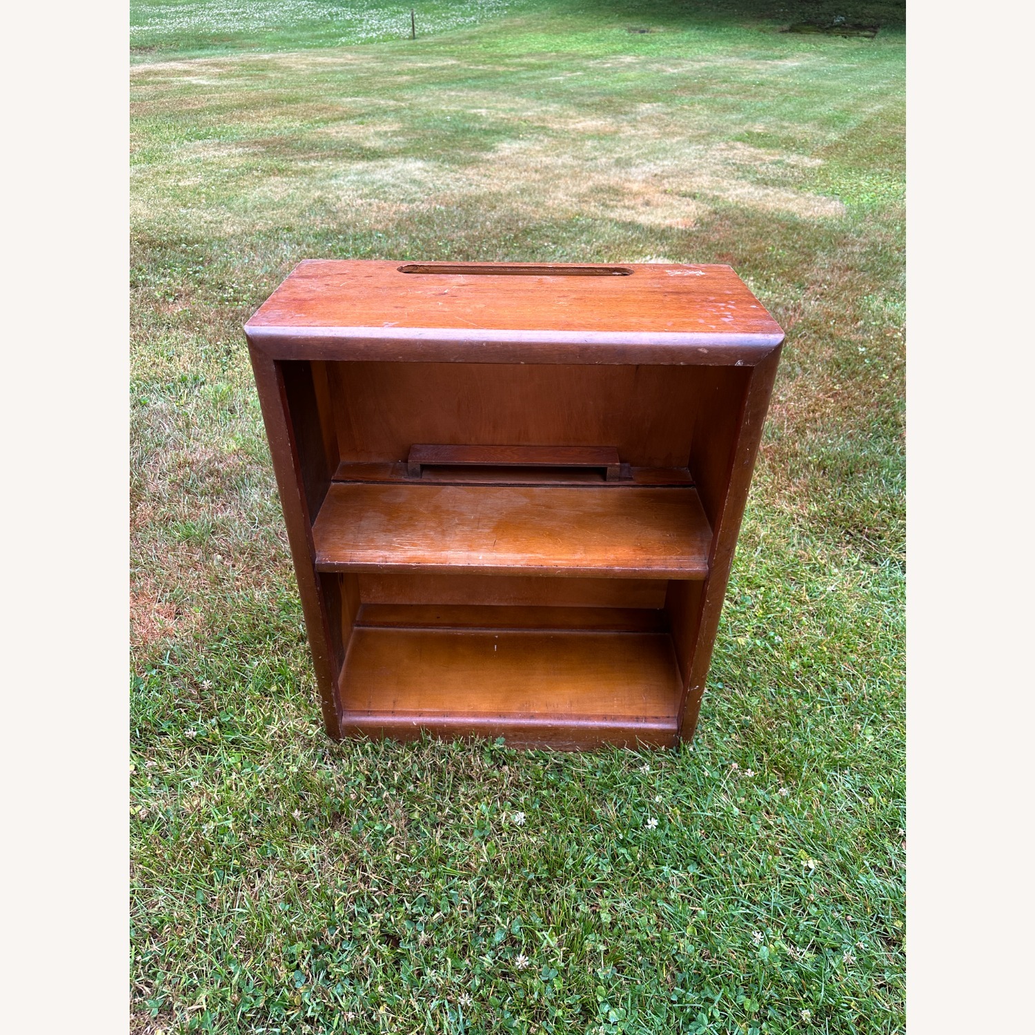 Vintage/Antique Dark Brown Wood Bookcase - image-4