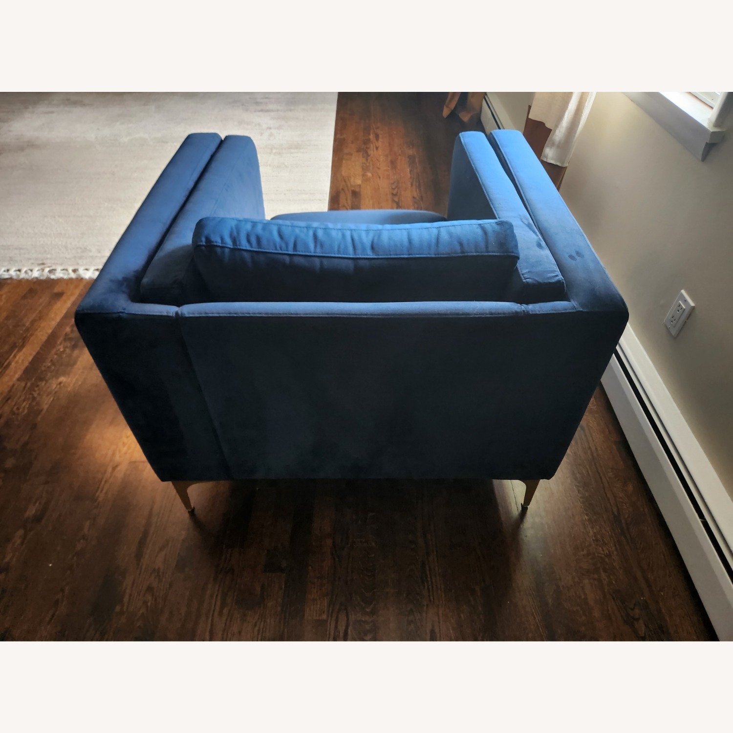 Article Sven Blue Velvet Armchair - image-3