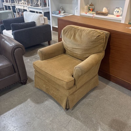 Used Traditional Fabric Roll-Arm Glider Rocking Chair for sale on AptDeco
