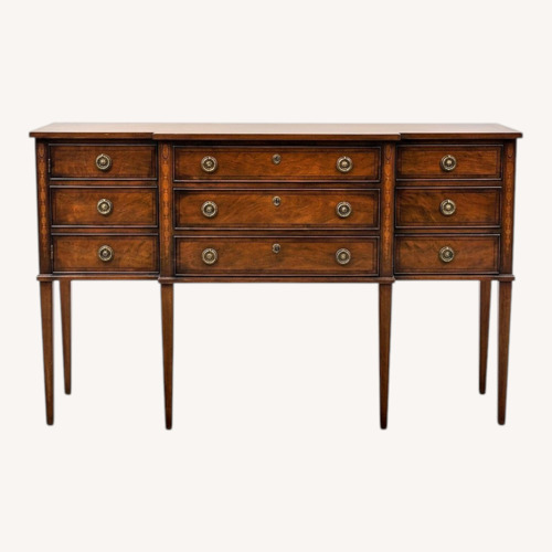 Used Henredon Breakfront Mahogany 3-Drawer Sideboard for sale on AptDeco