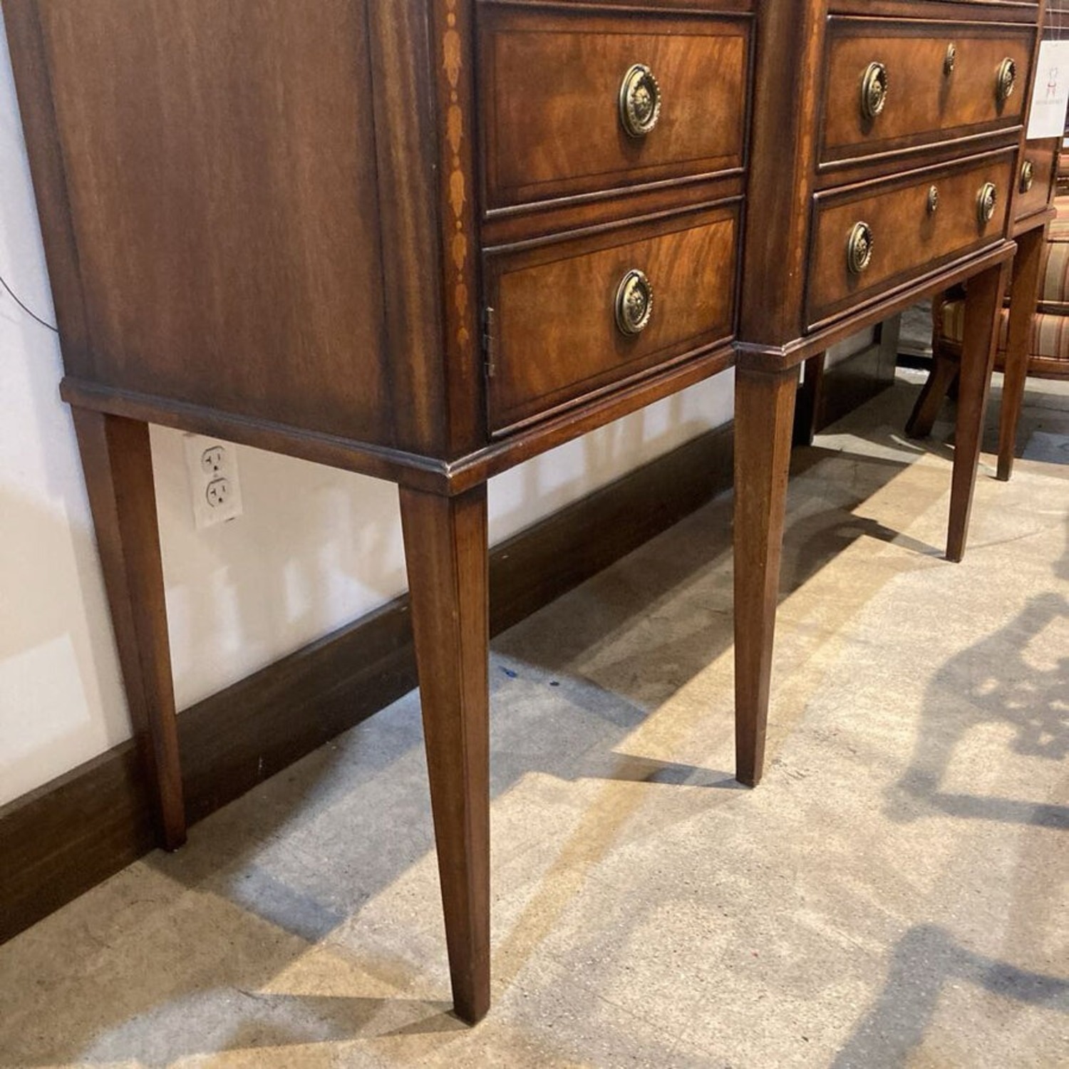 Henredon Breakfront Mahogany 3-Drawer Sideboard - image-11