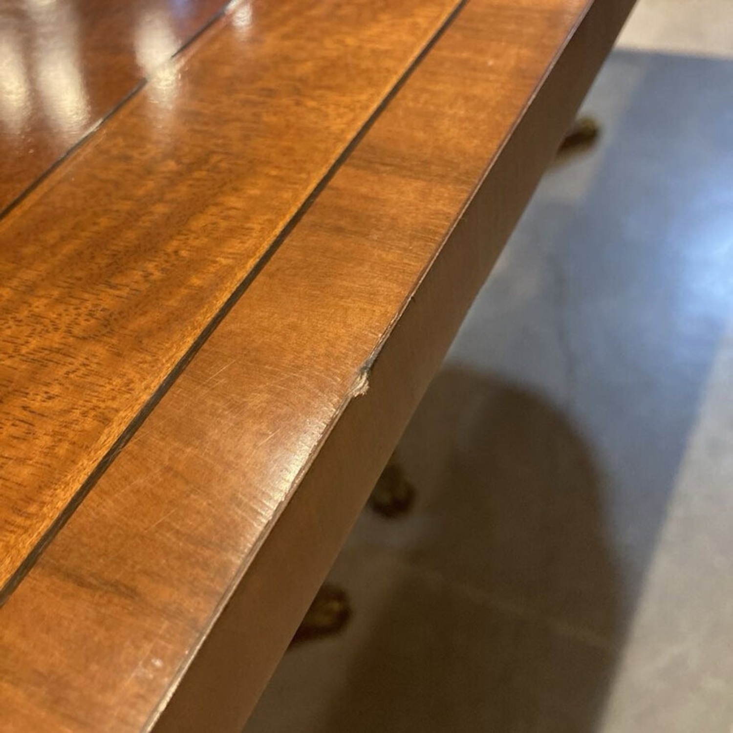 Banded Mahogany Double Pedestal Dining Table - image-11