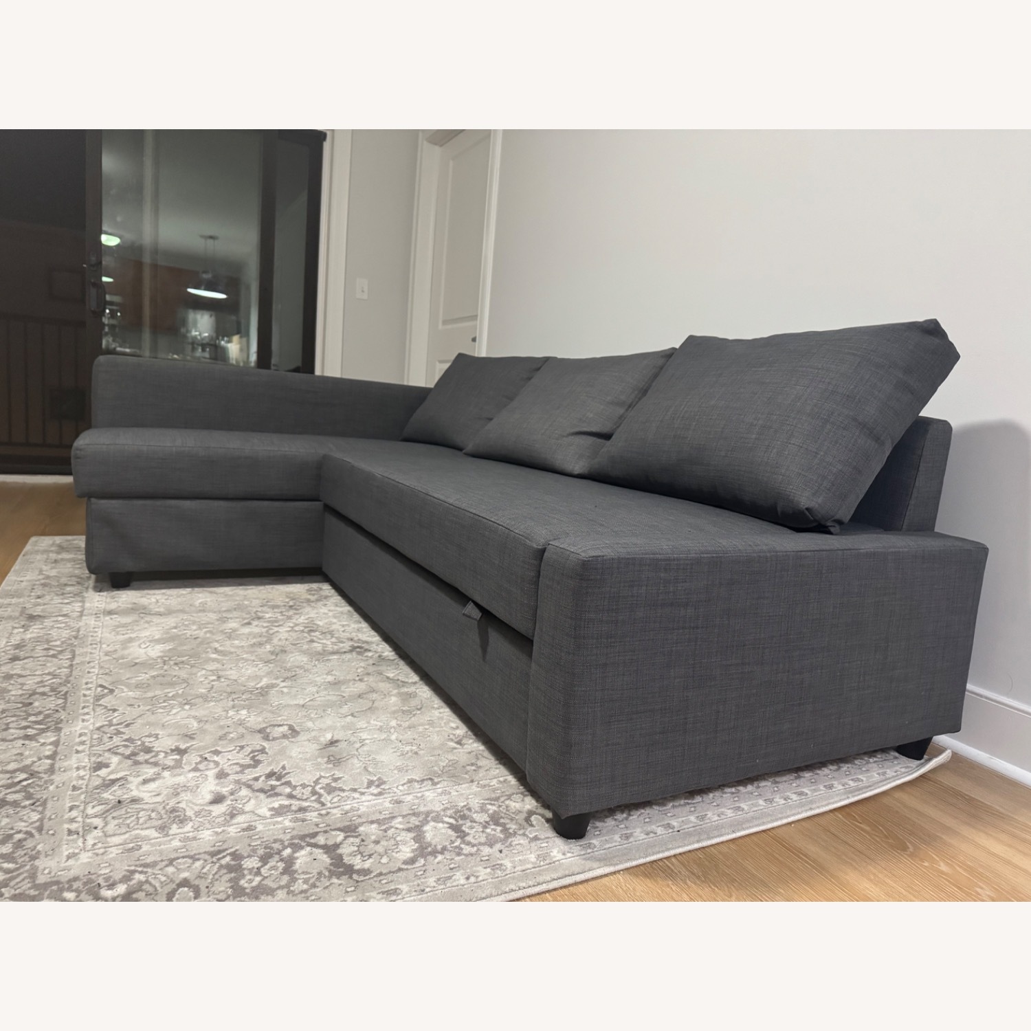 IKEA Dark Gray Fabric Sleeper Sofa - image-3