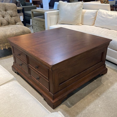 Used Hooker Furniture Solid Wood 2-Drawer Coffee Table for sale on AptDeco