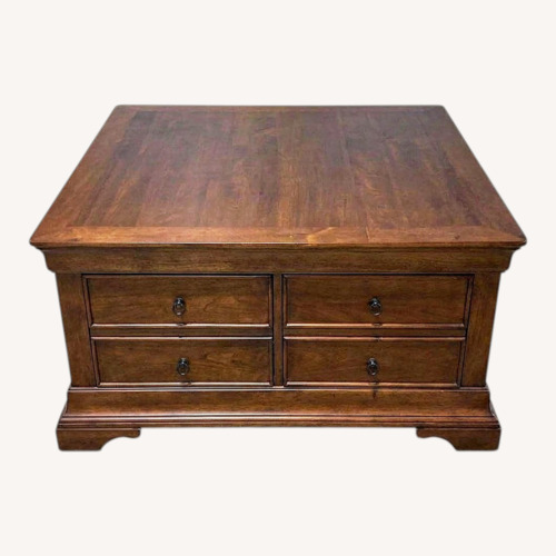 Used Hooker Furniture Solid Wood 2-Drawer Coffee Table for sale on AptDeco