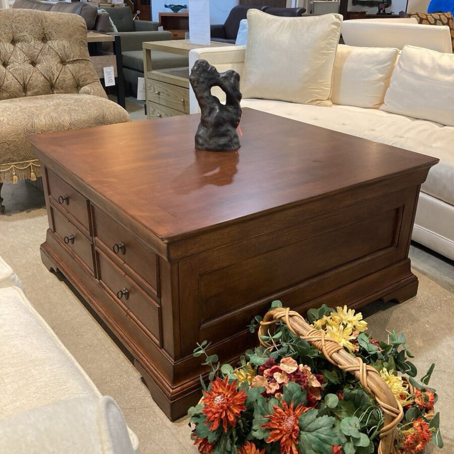 Hooker Furniture Solid Wood 2-Drawer Coffee Table - image-2