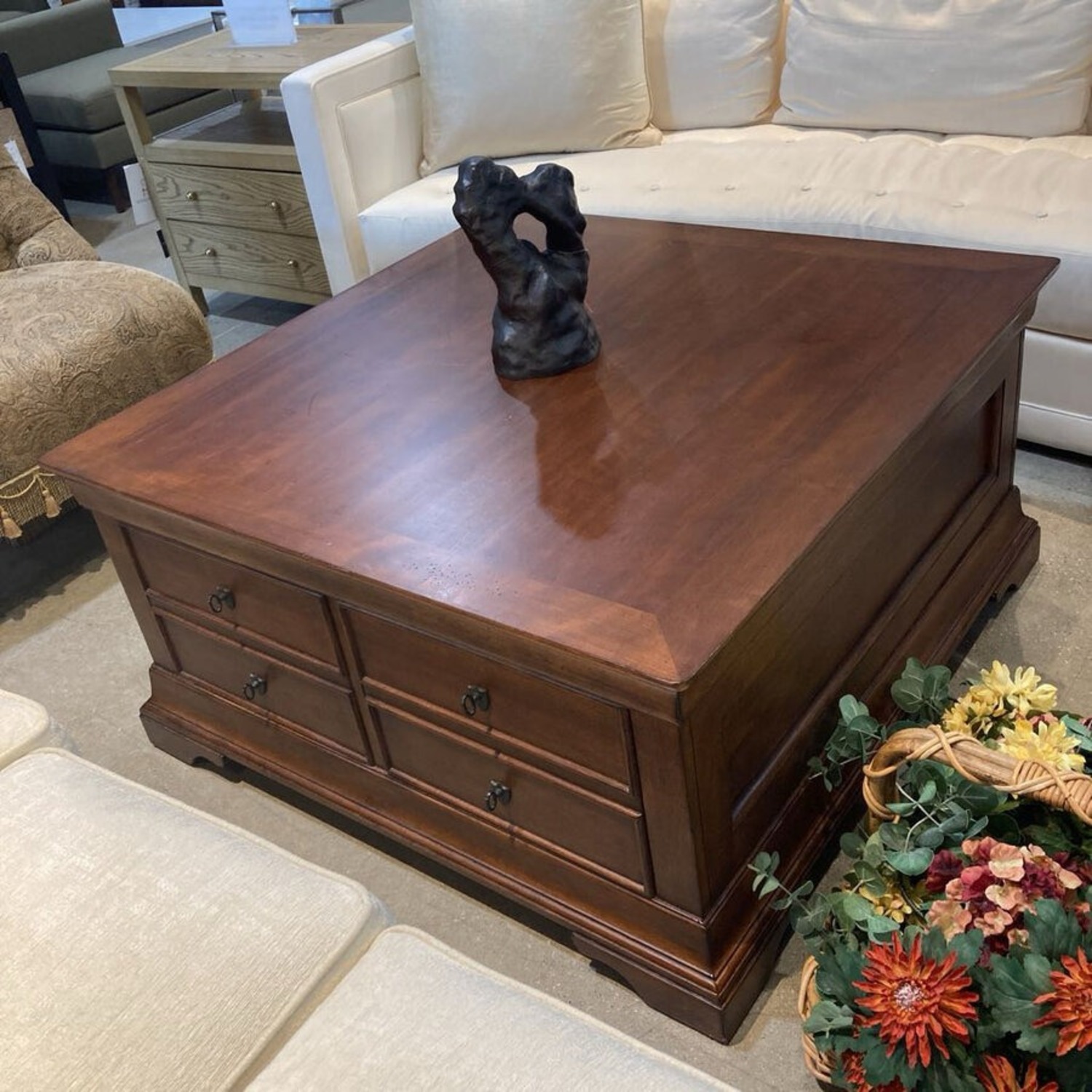 Hooker Furniture Solid Wood 2-Drawer Coffee Table - image-3