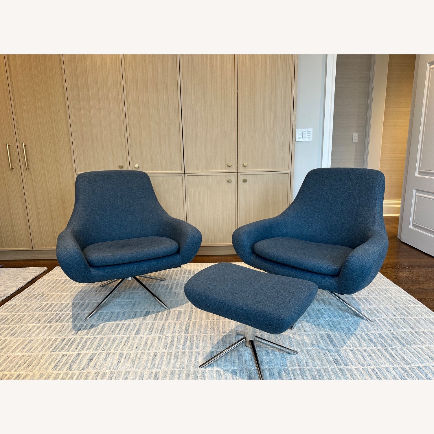 Design Within Reach Pecora Wool Armchair Set - image-16