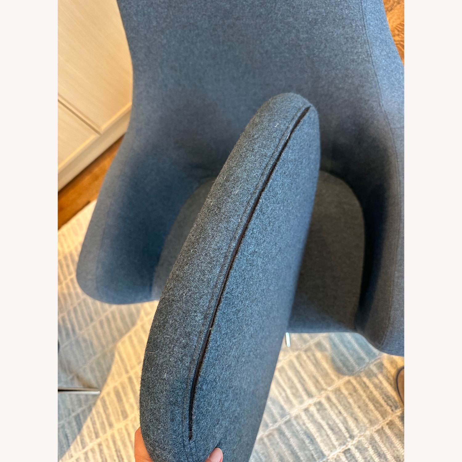 Design Within Reach Pecora Wool Armchair Set - image-10