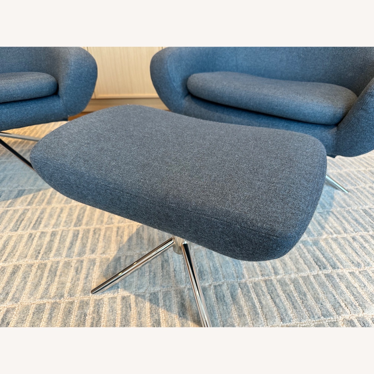 Design Within Reach Pecora Wool Armchair Set - image-15