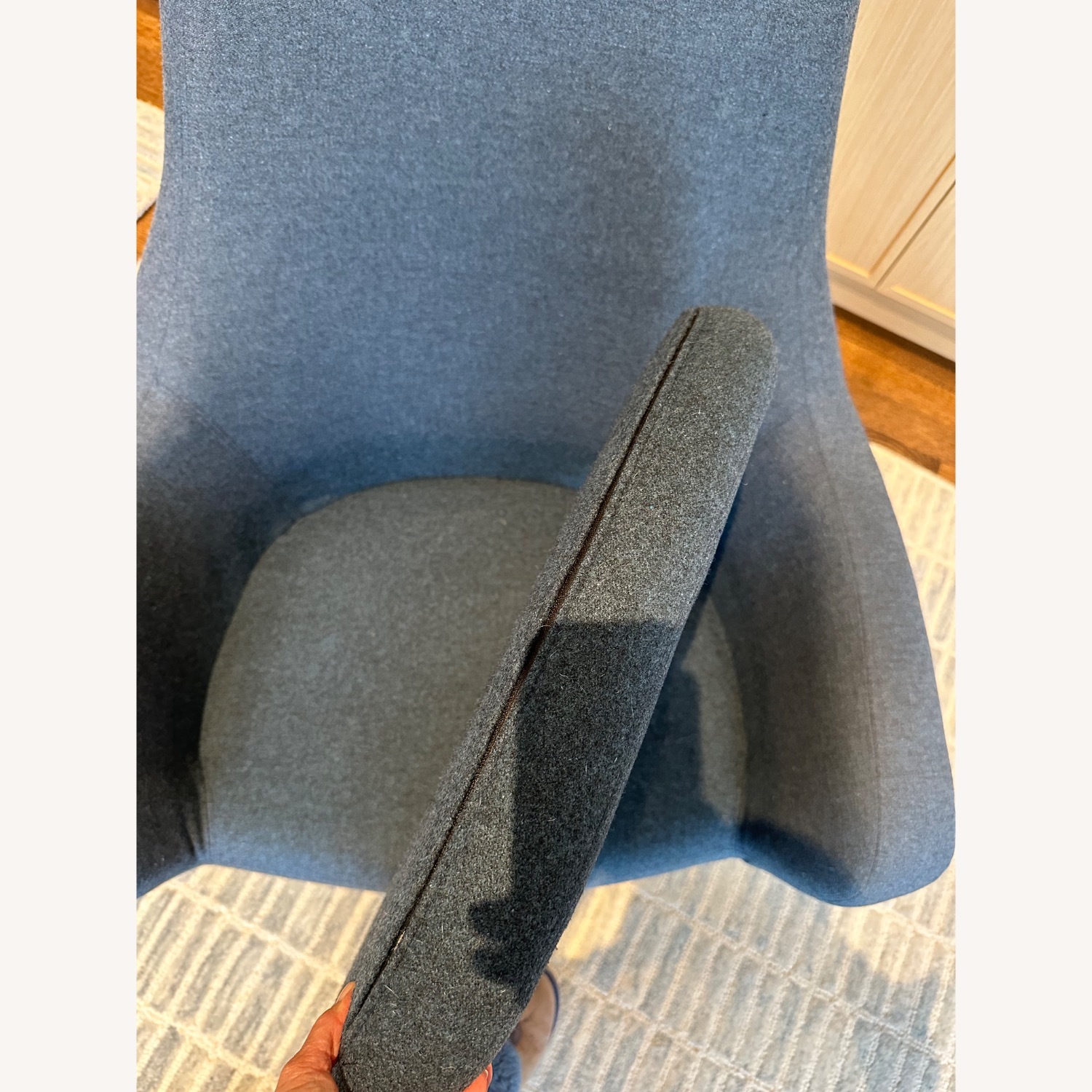 Design Within Reach Pecora Wool Armchair Set - image-7