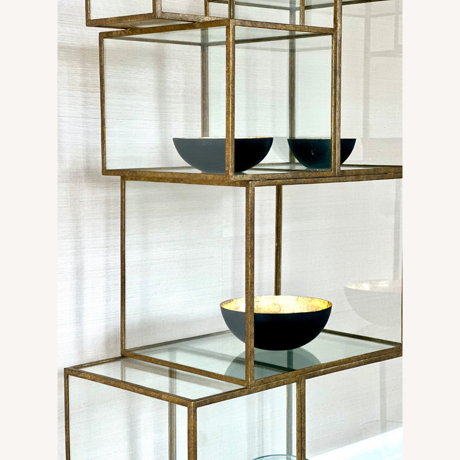 Oly Studio Rubiks Gold Metal Bookcase - image-5