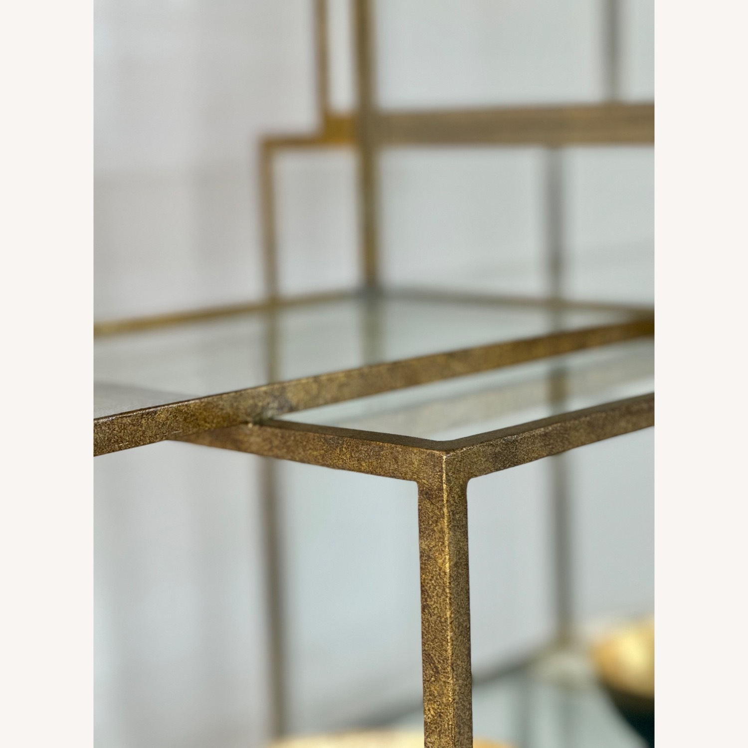 Oly Studio Rubiks Gold Metal Bookcase - image-4
