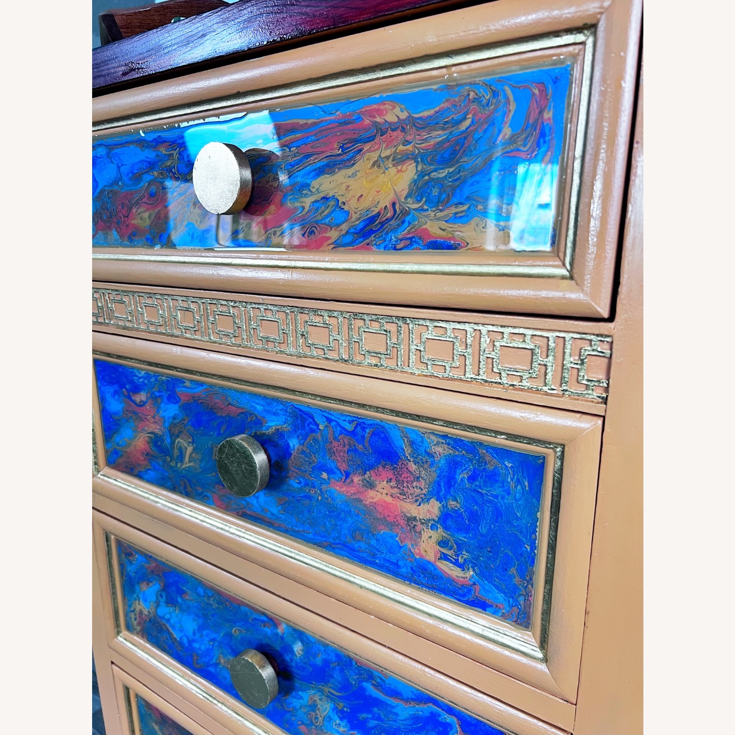 Luxury Lingerie Resin Art Dresser with 6 Drawers - image-18