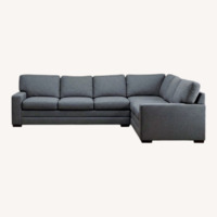Bassett Blue 2 Piece Sectional
