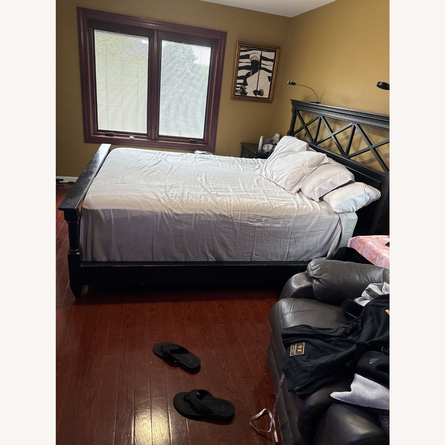 Ethan Allen Dark Brown King Bed - image-2